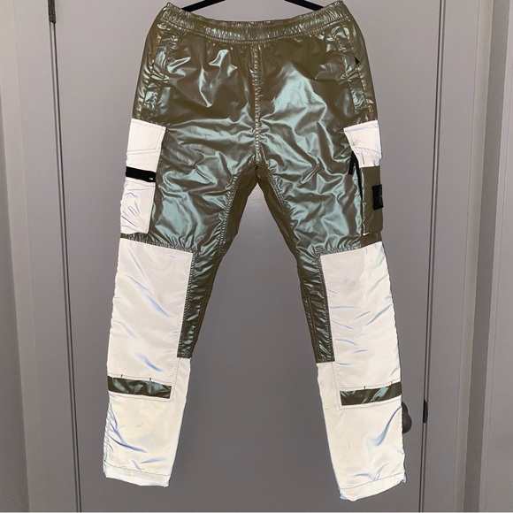 Stone Island 315M1 Iridescent Coating Tela With Reflex Mat Pants - Picture 9 of 12